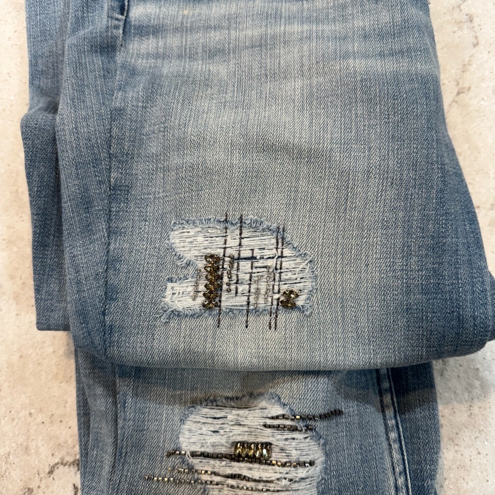 White House Black Market Light Blue High Rise Jeans